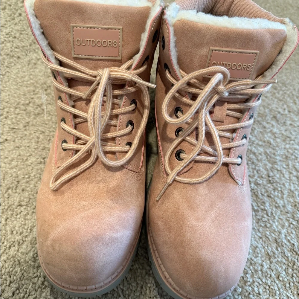 Women's Pink Boots - Picture 2 of 5